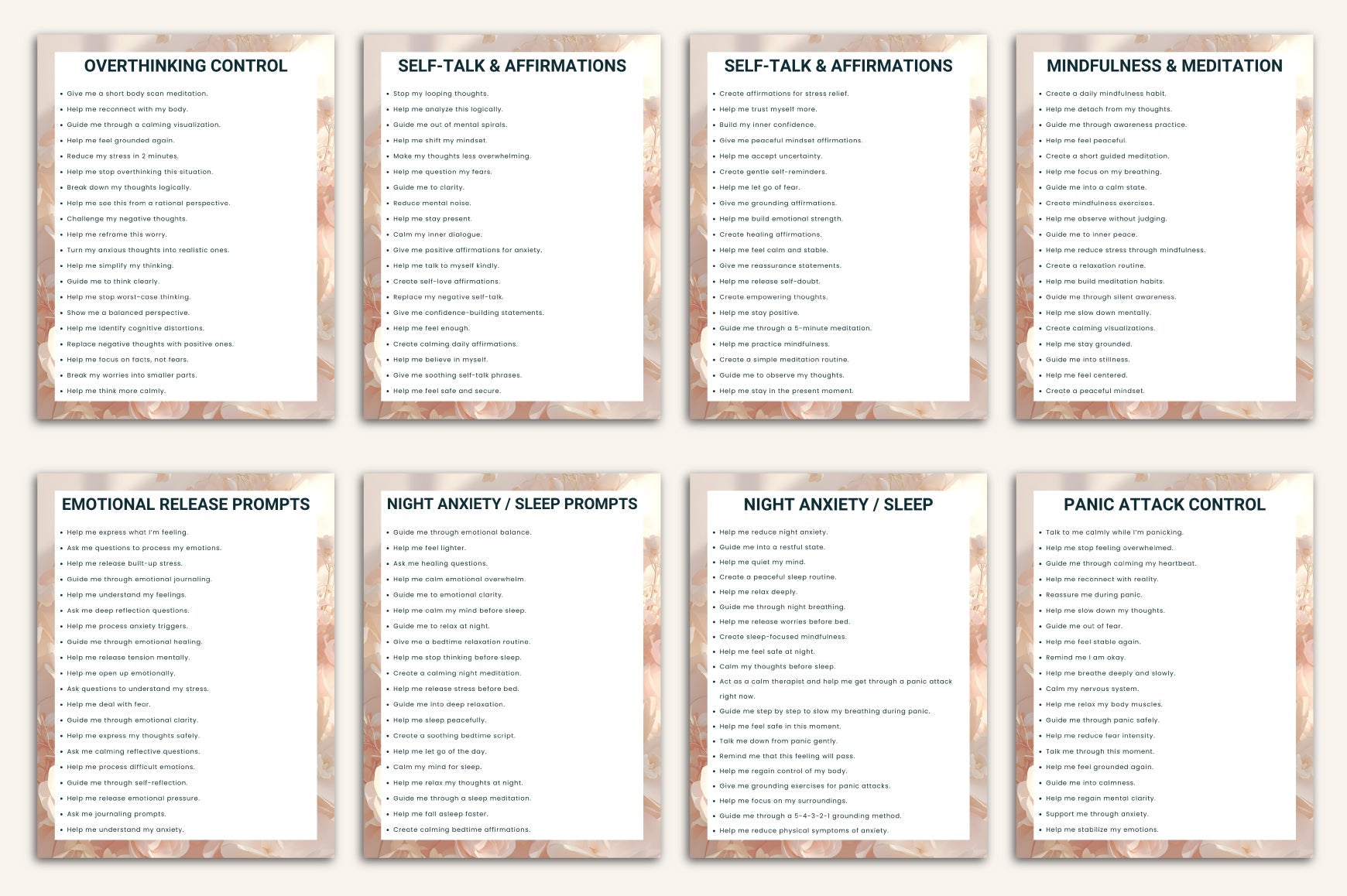 Anxiety Relief Prompts