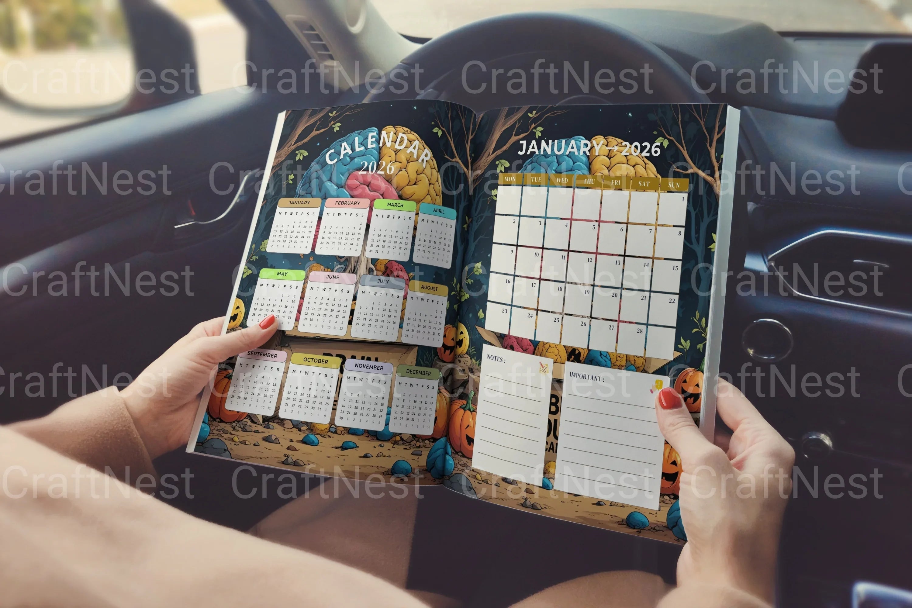 ADHD Printable Planner mind mapping and productivity worksheets