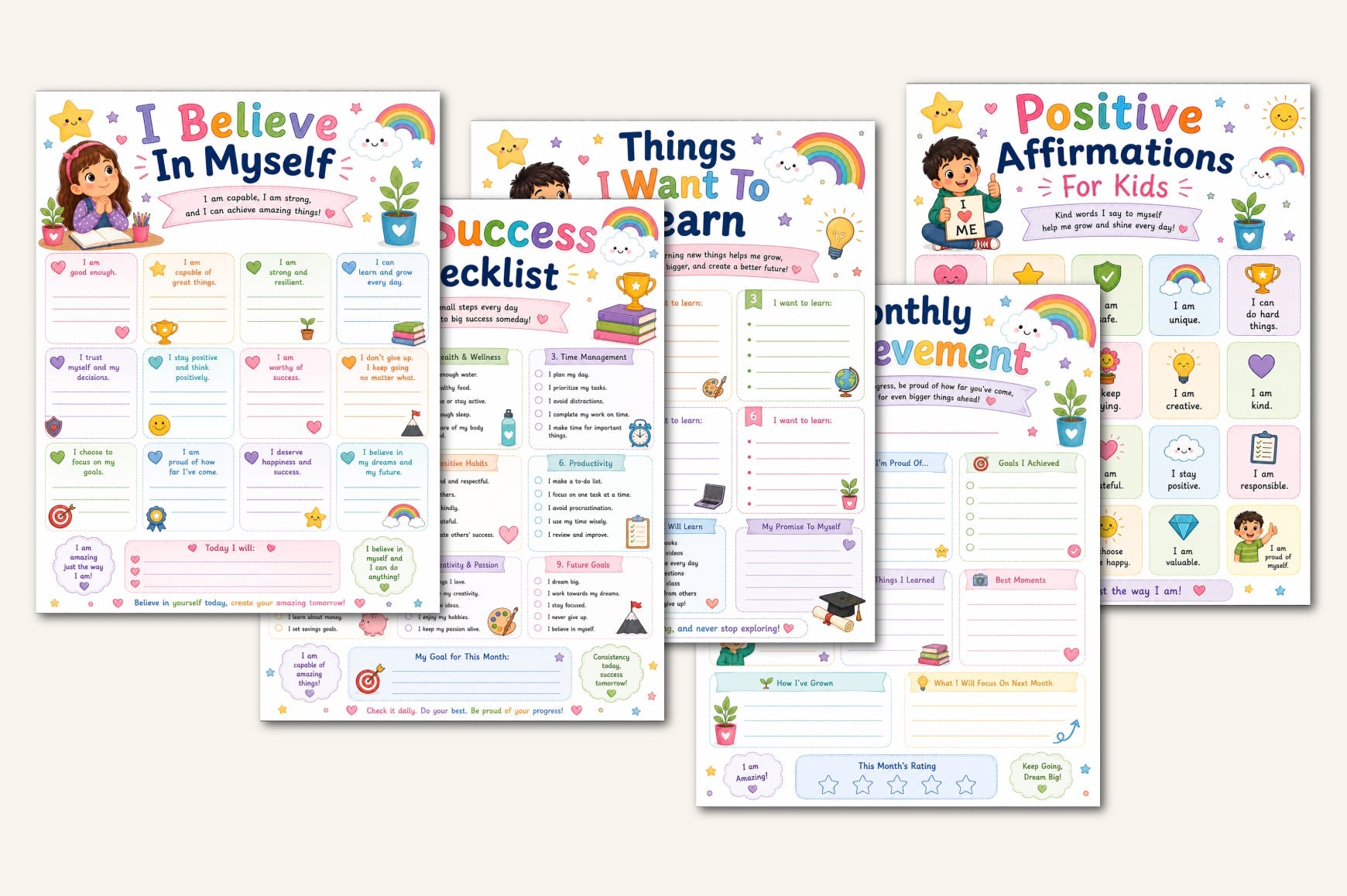 Dream Believe Achieve For Kids Journal