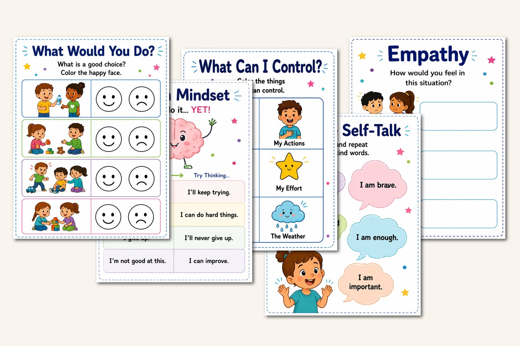 Kids Emotional Regulation Workbook