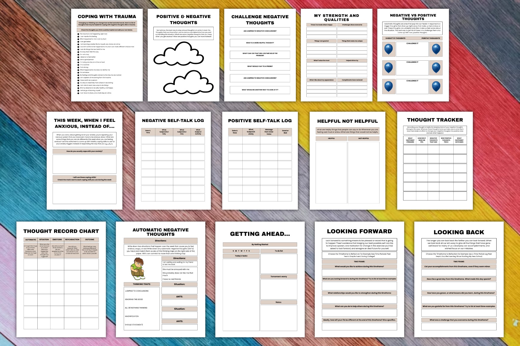 Challenging Negative Thoughts: CBT Planner