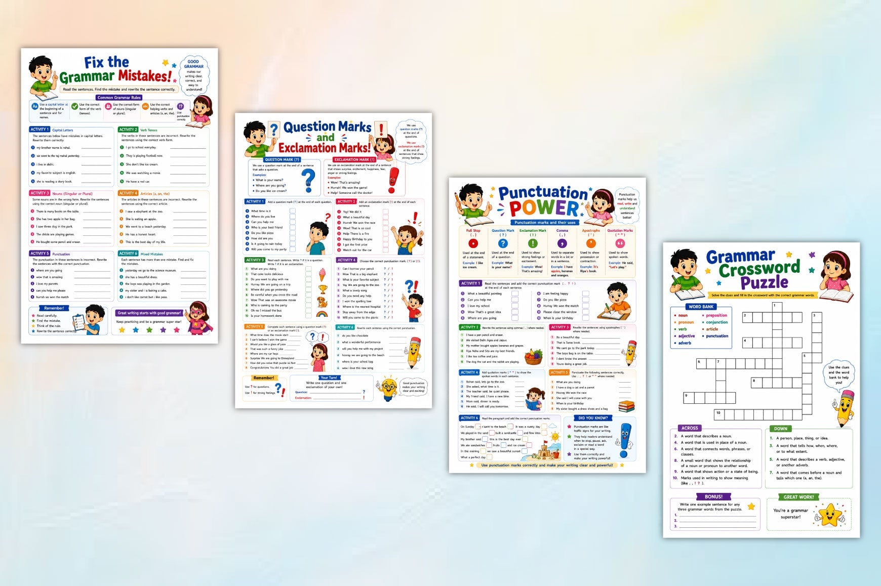 English Grammar Adventures Activity Book