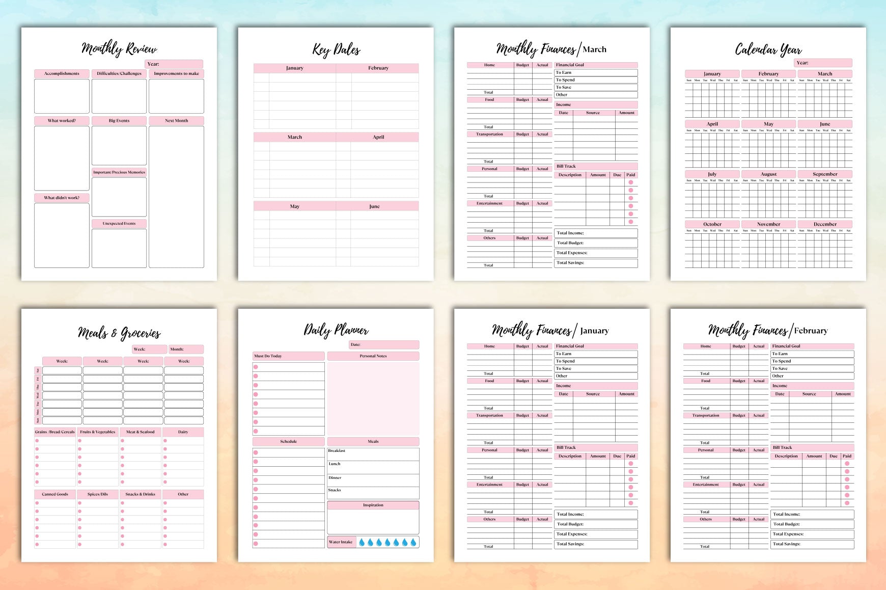 Undated Planner