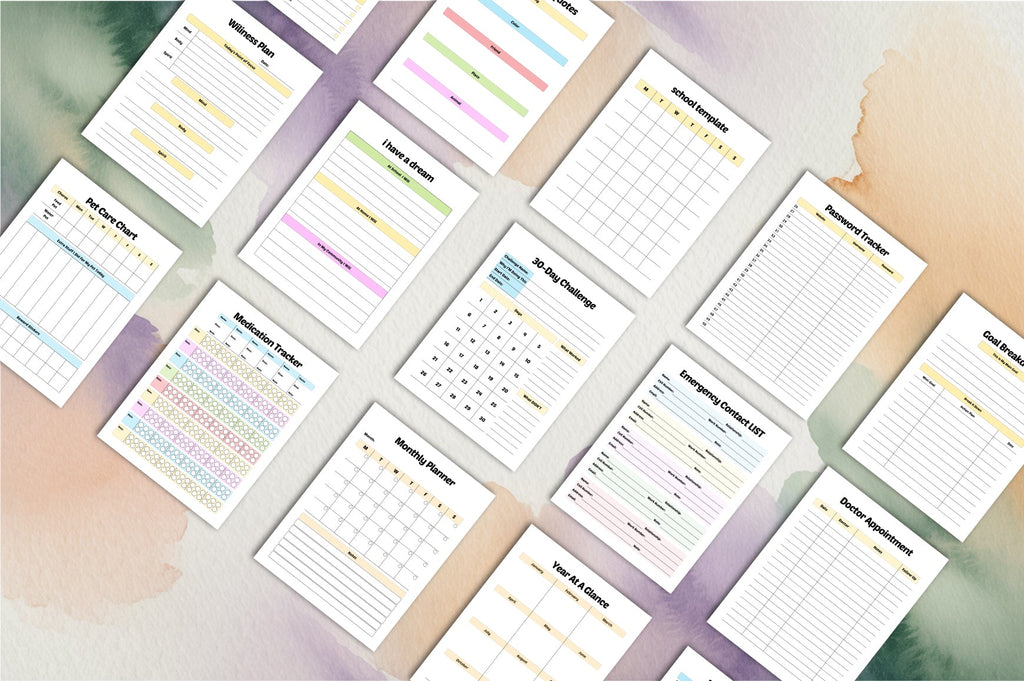 ADHD Planner for Kids organization and focus worksheets