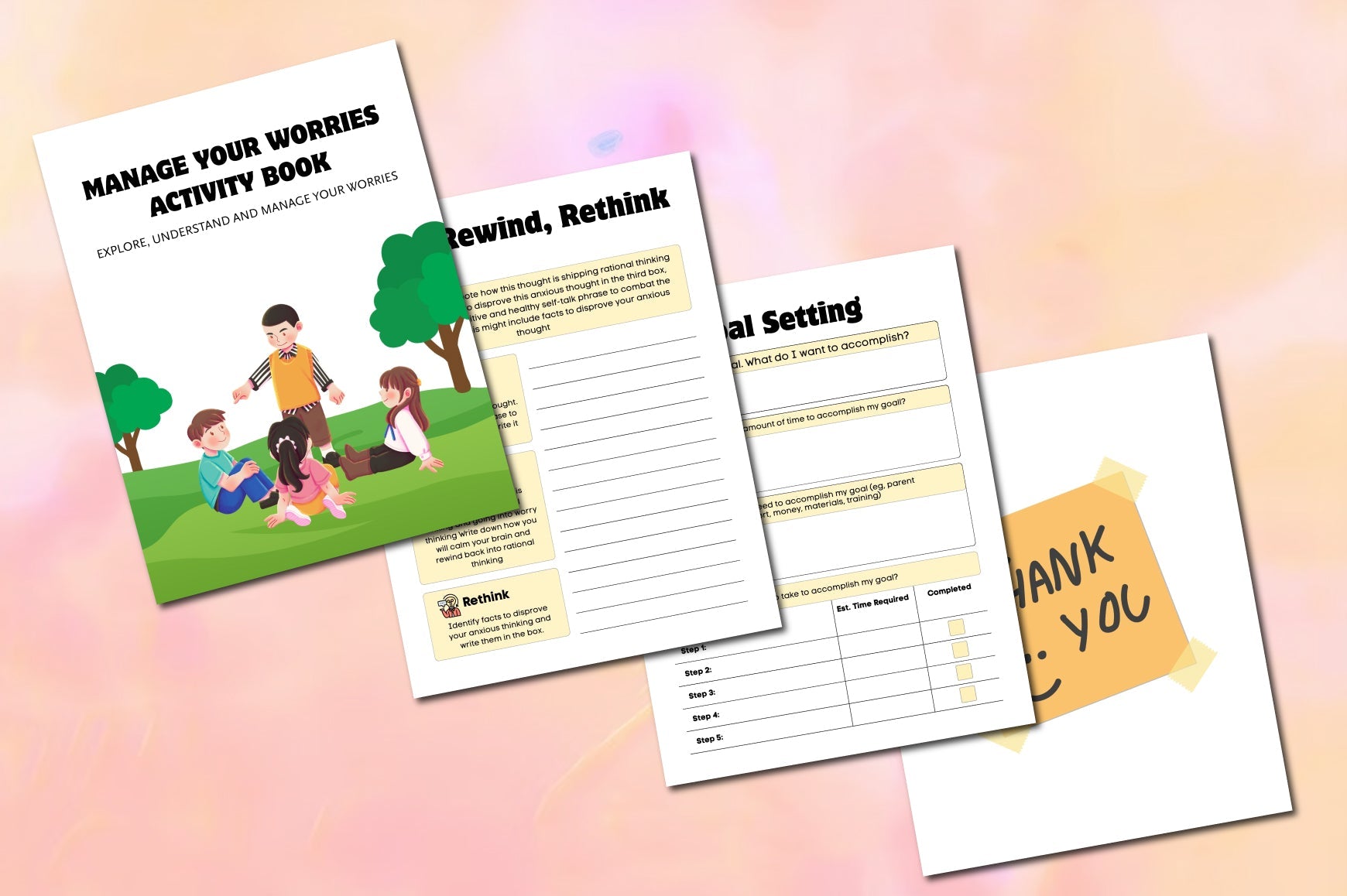 Manage Your Worries Activity Planner