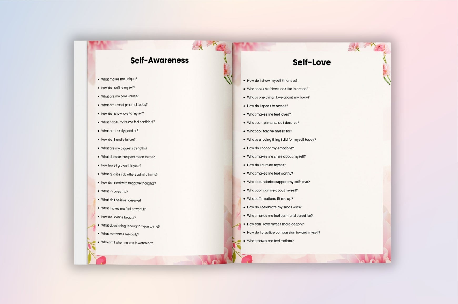 Self Esteem Workbook for Women