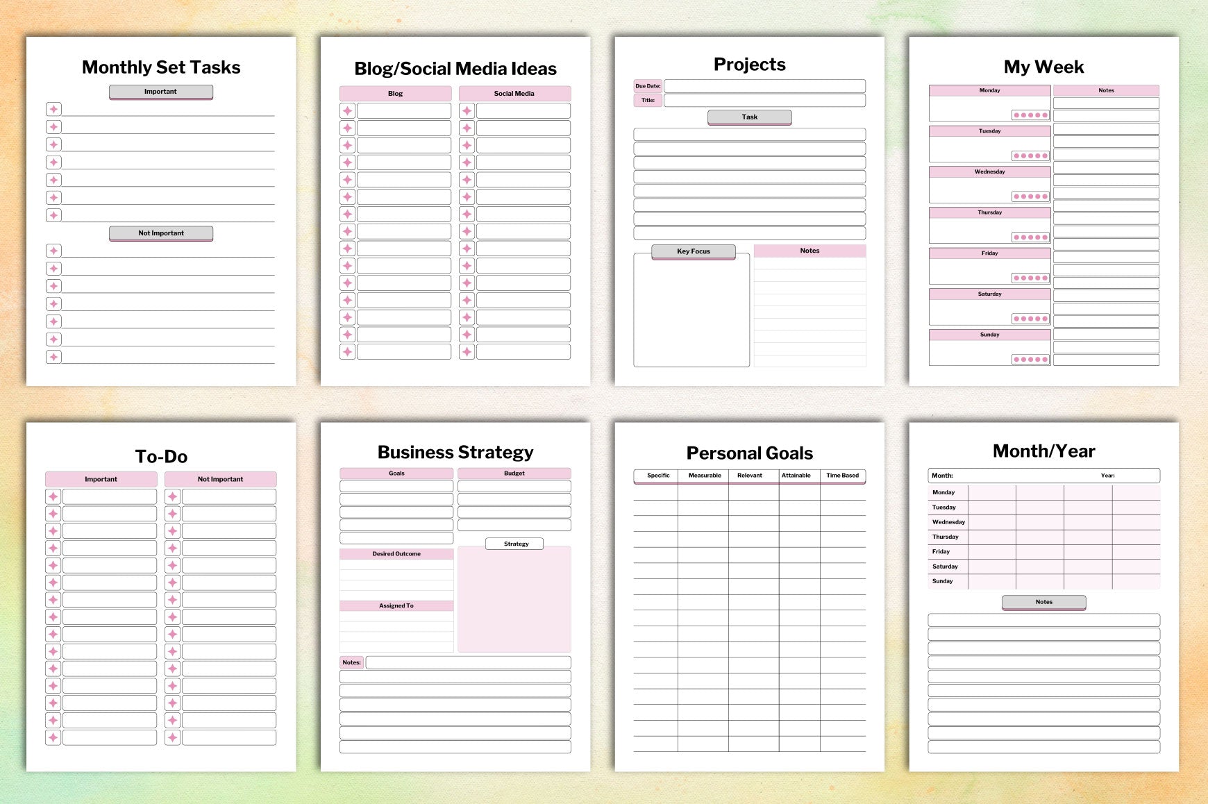 Side Hustle Planner