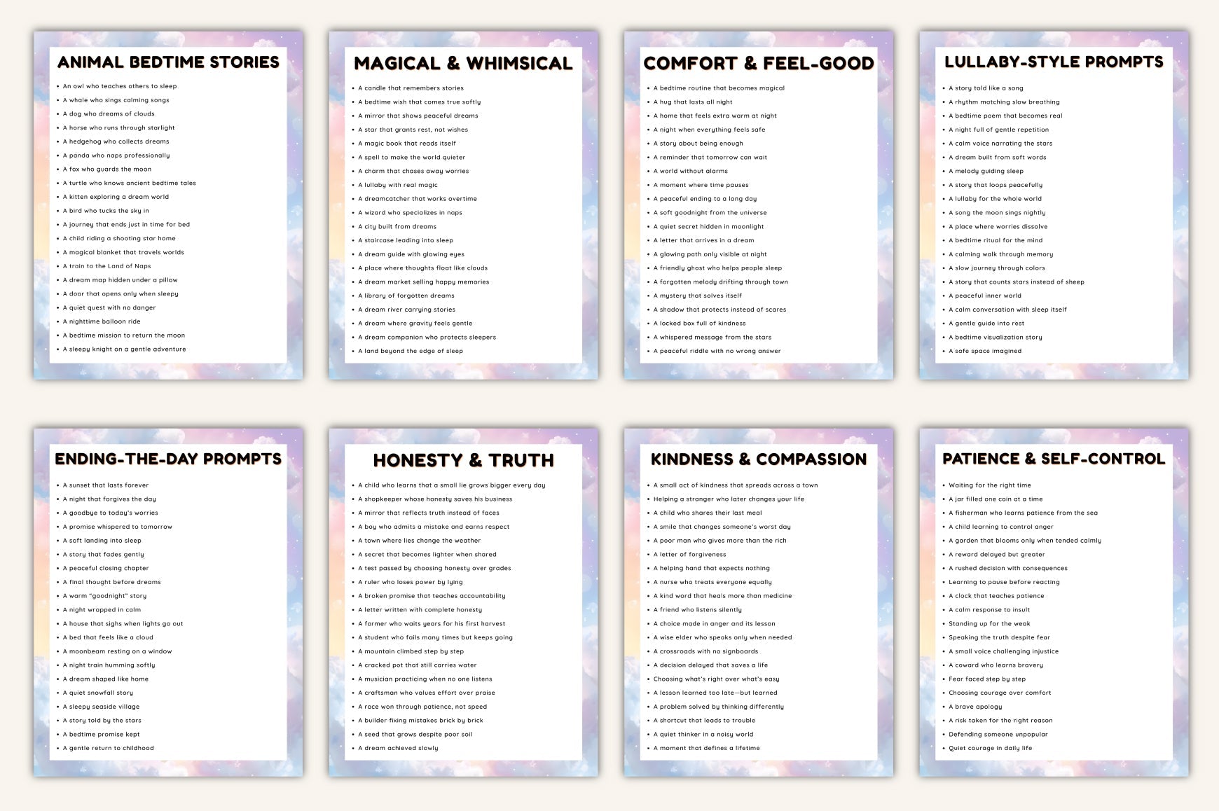 Short Kids Prompts