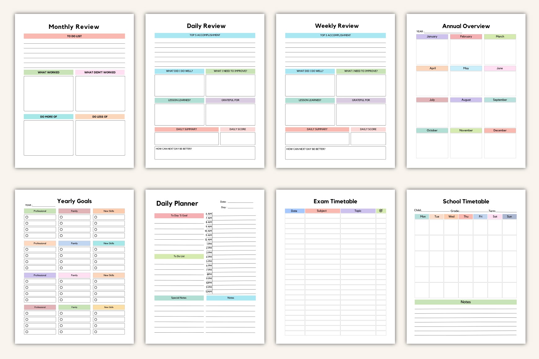 Back to School Planner