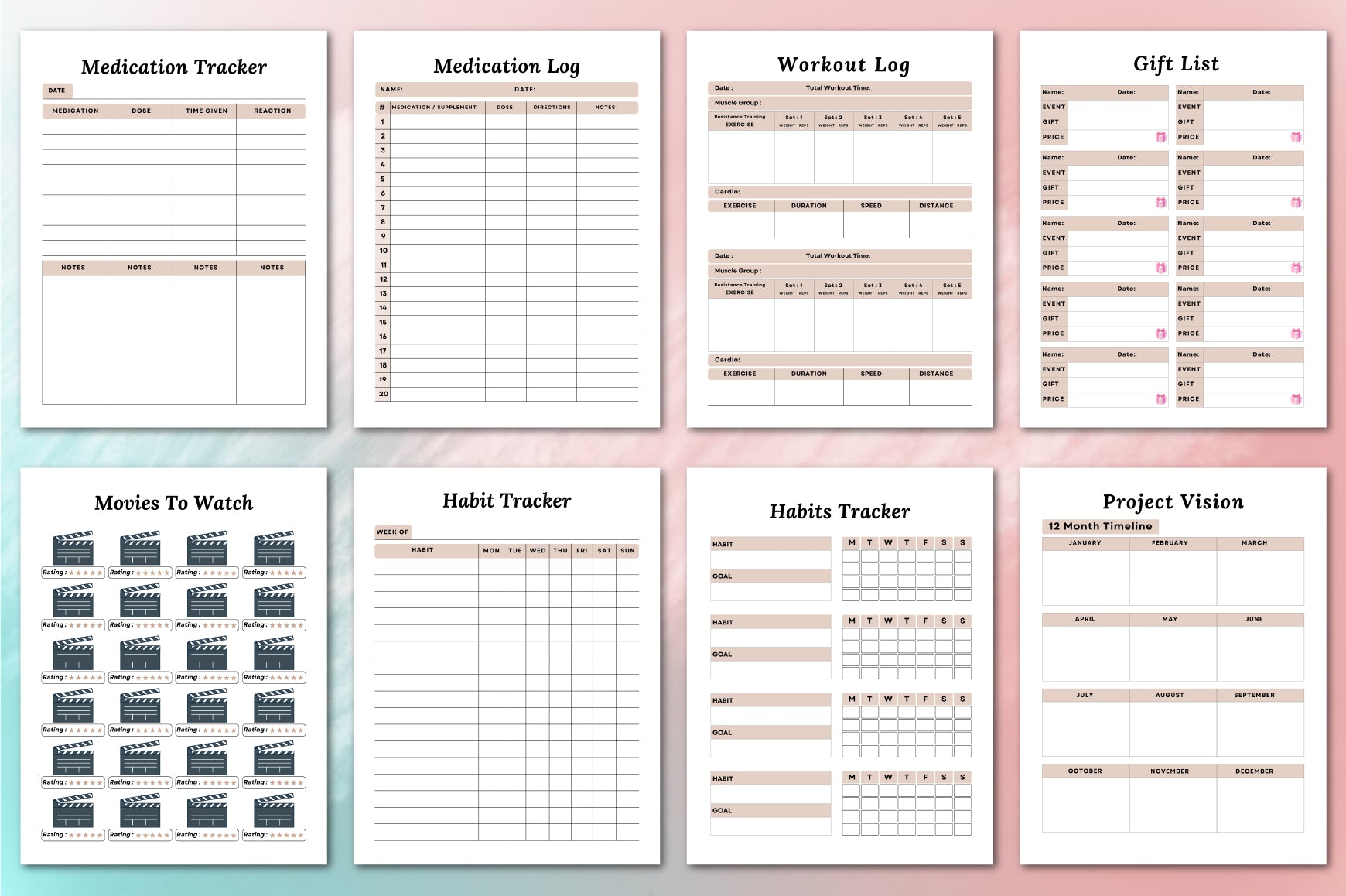 Business Planner Template