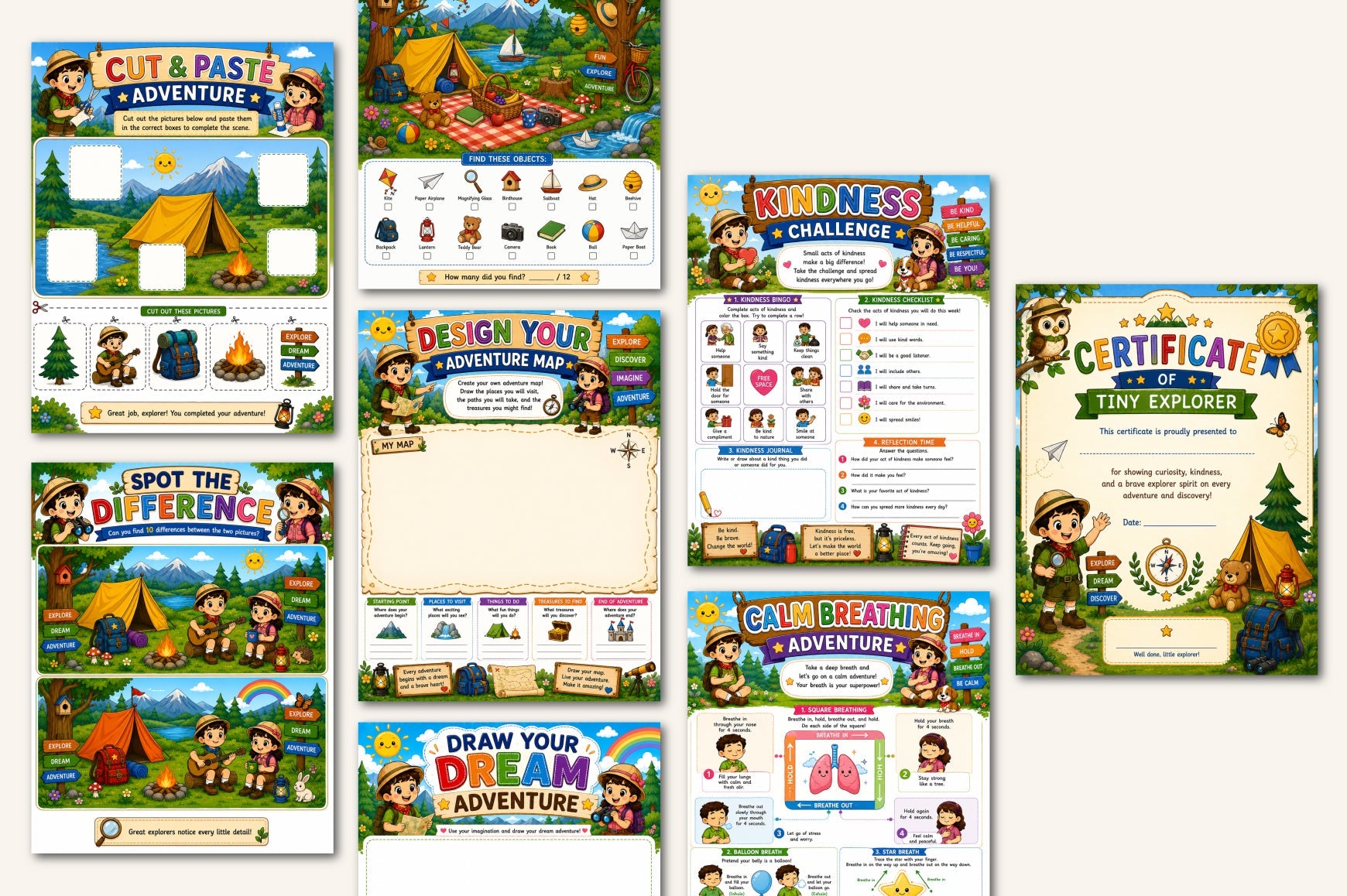 Kids Daily Adventure Book