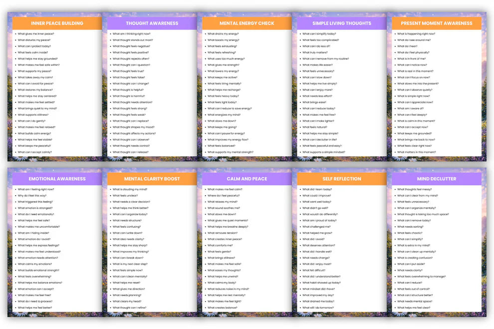 Clear Mind Prompts