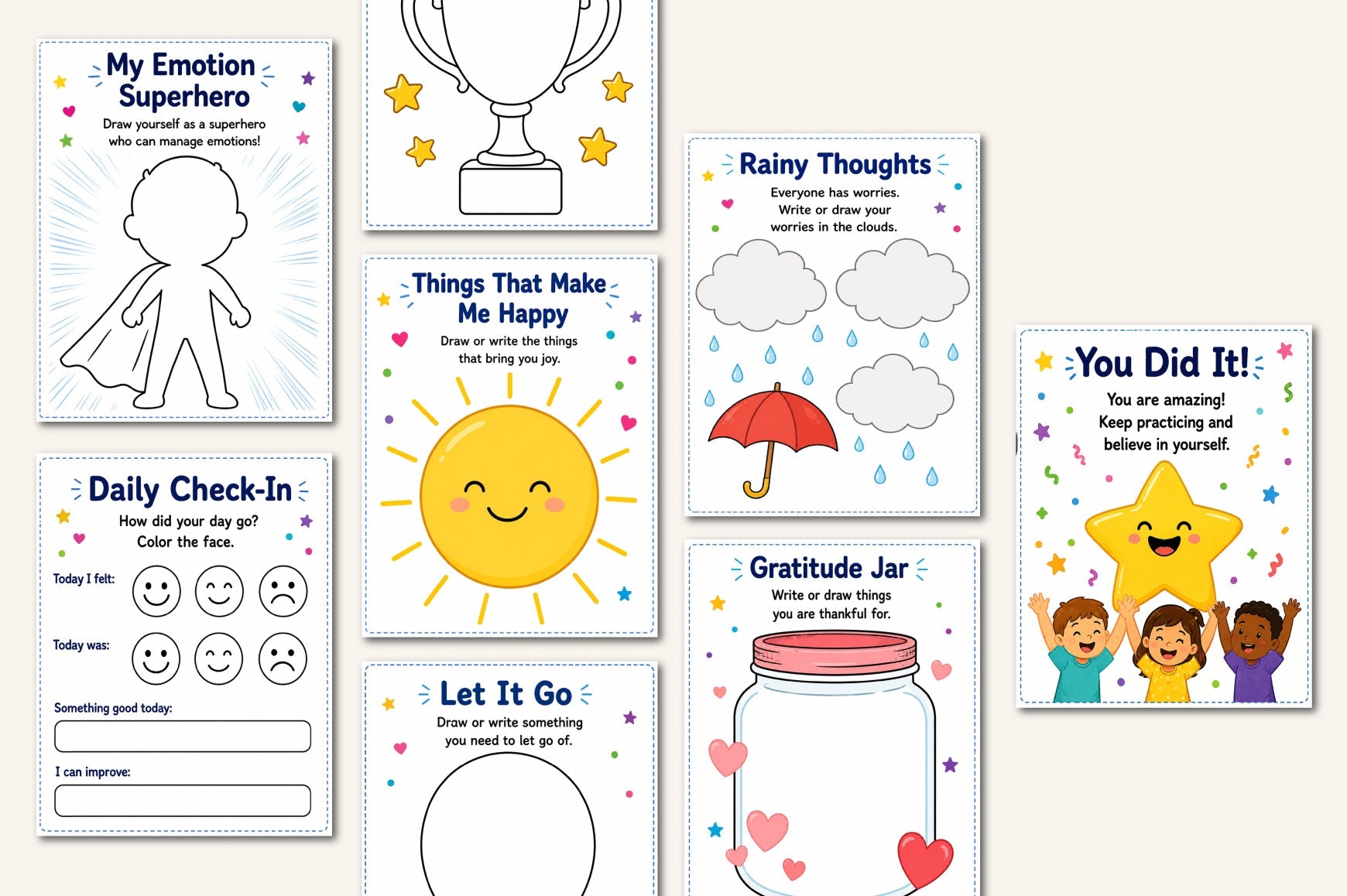 Kids Emotional Regulation Workbook