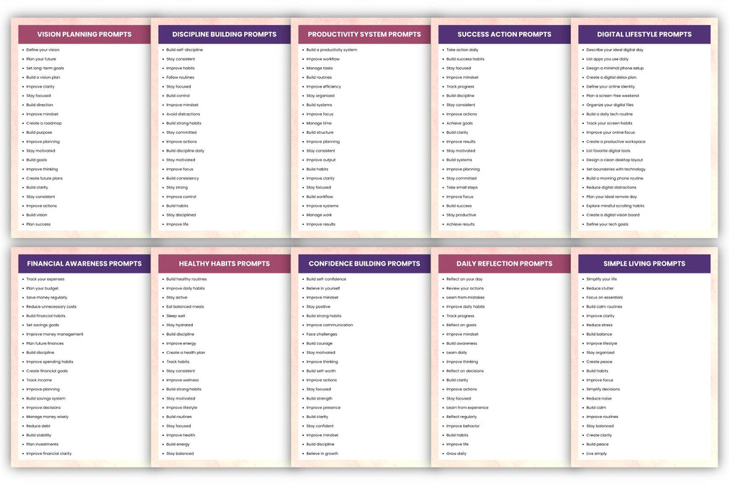 1000+ Modern Prompts