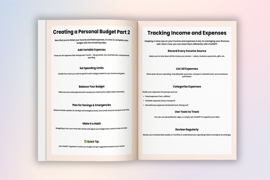 Smart Money Management with ChatGPT Planner