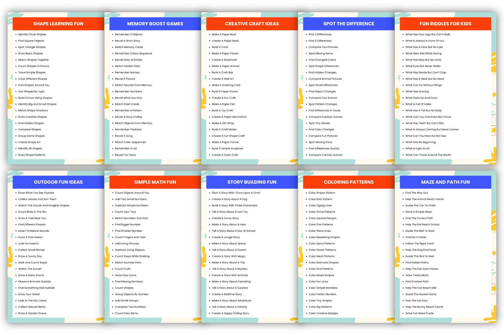 Kids Activity Prompts