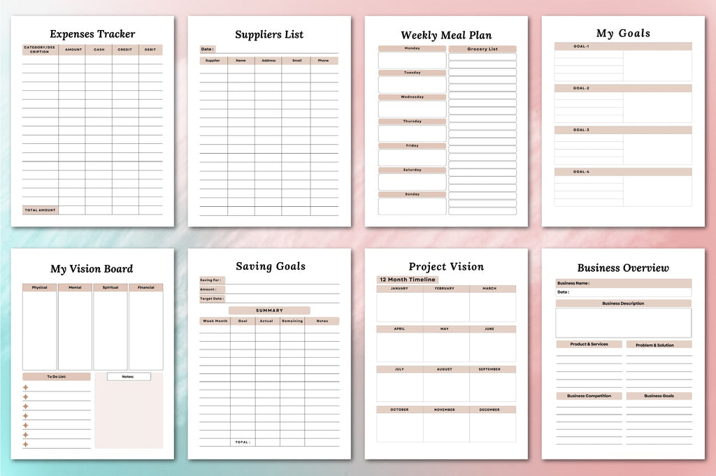 Business Planner Template