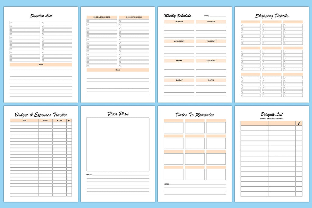 Baby Shower Planner