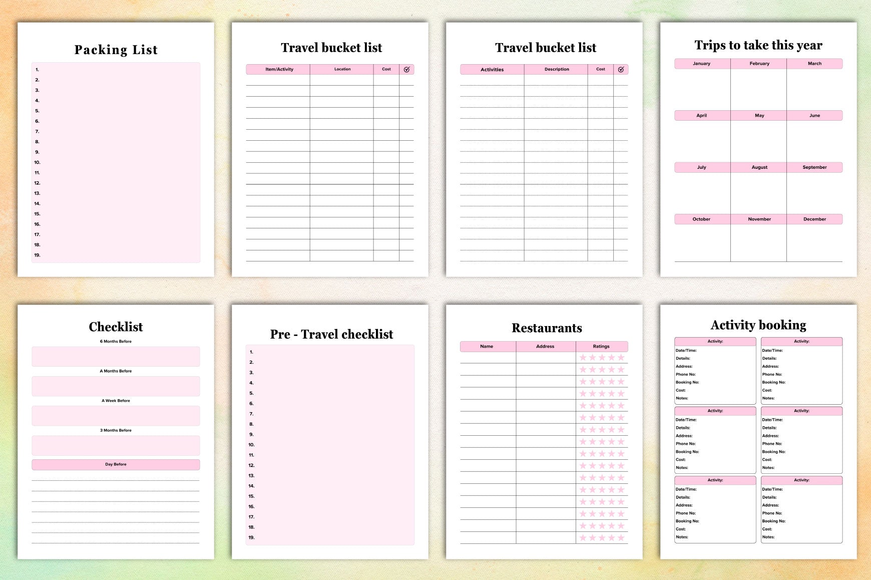Travel Planner Guide