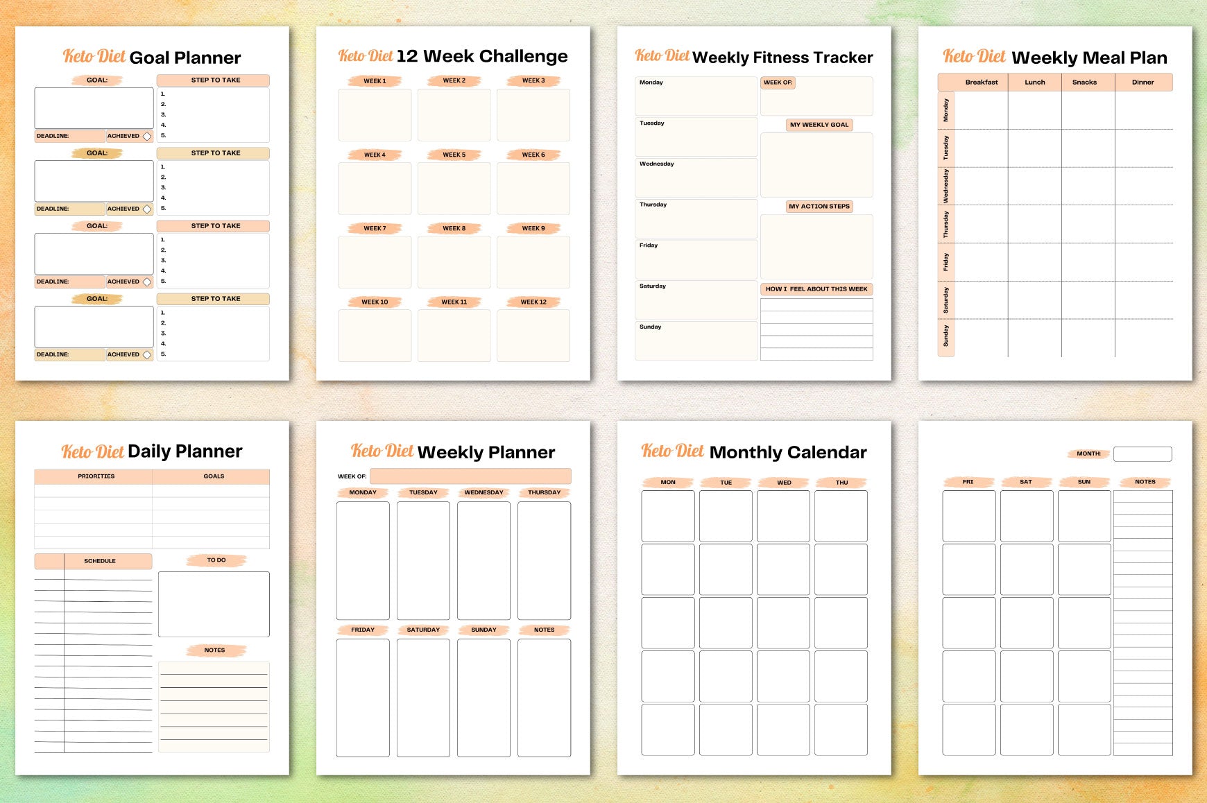 Keto Diet Planner