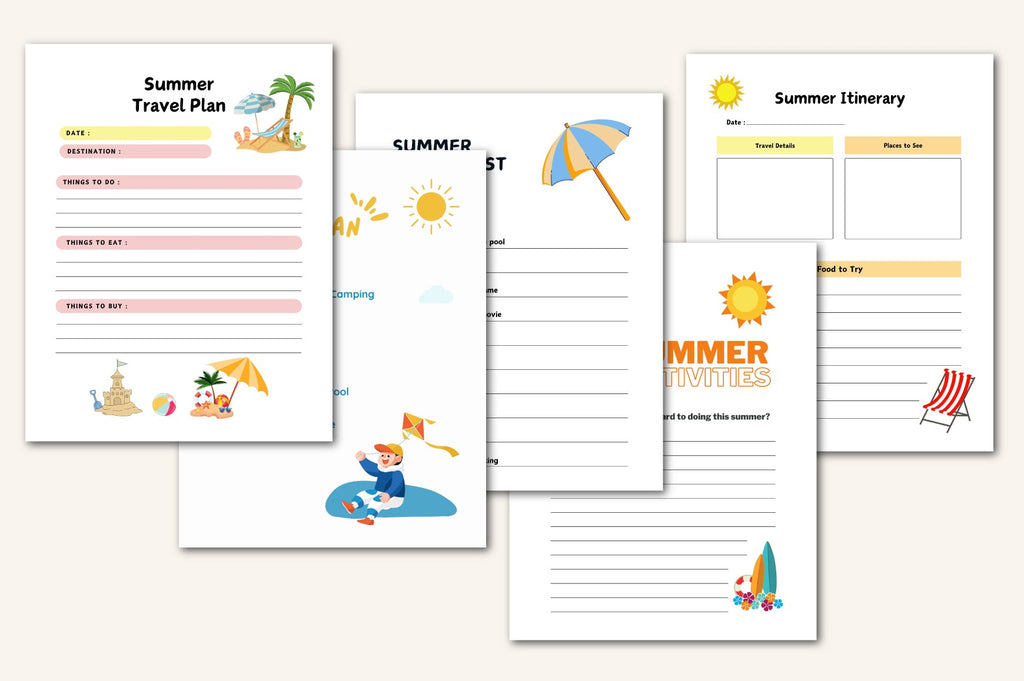 Summer Activity Planner for Children