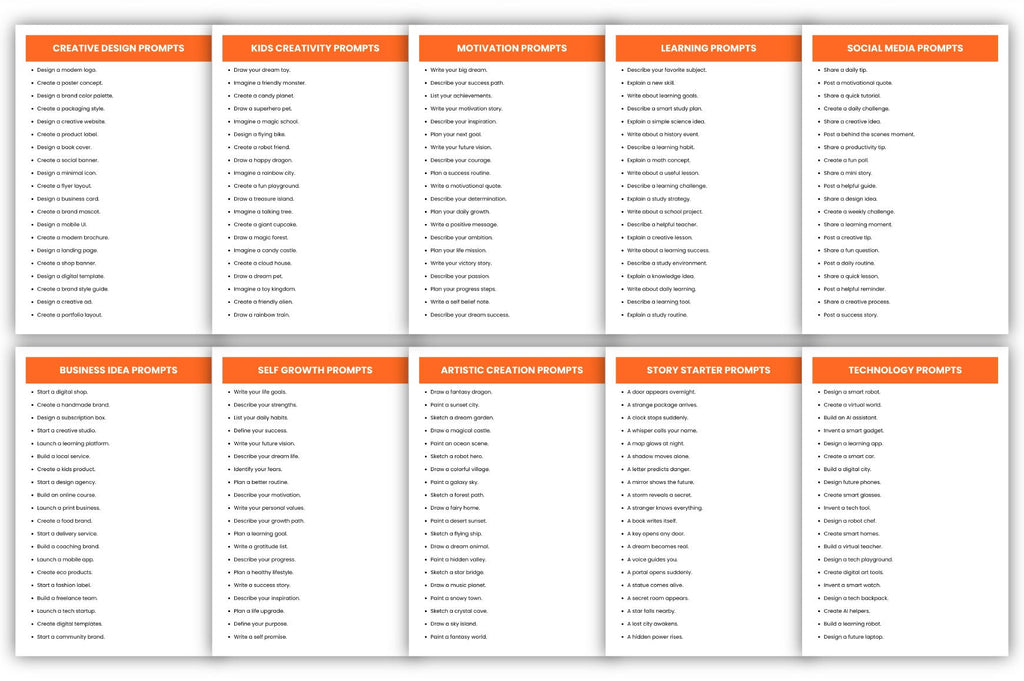 Brilliant Ideas Prompts