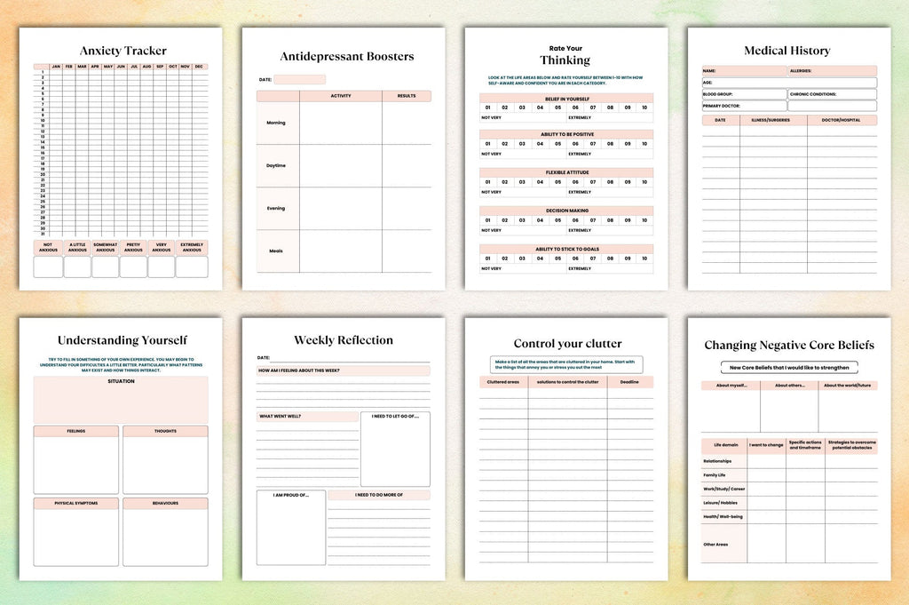 Mental Burnout Workbook for Recovery and Wellness