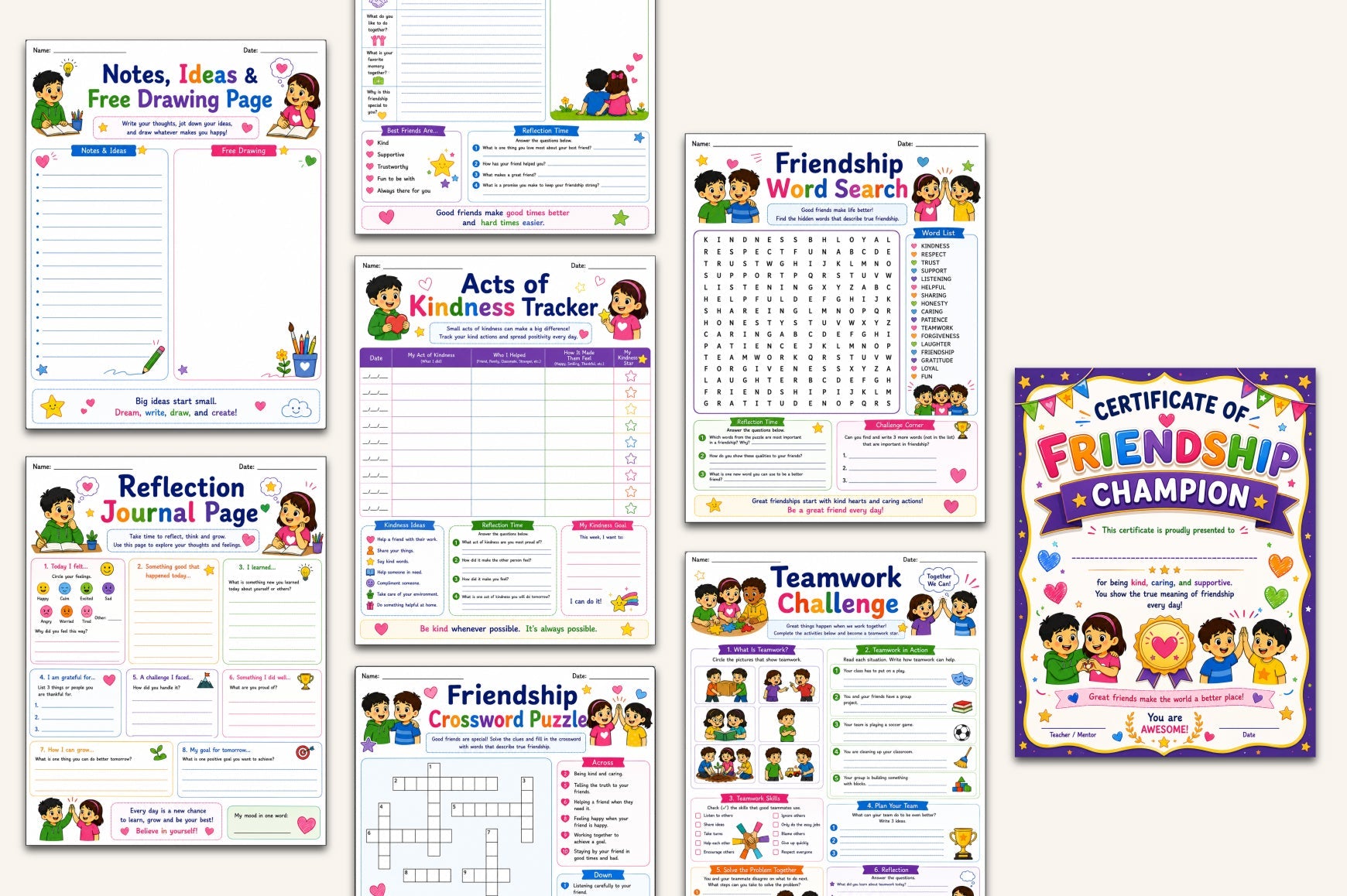 Friendship Relationship Skills Workbook