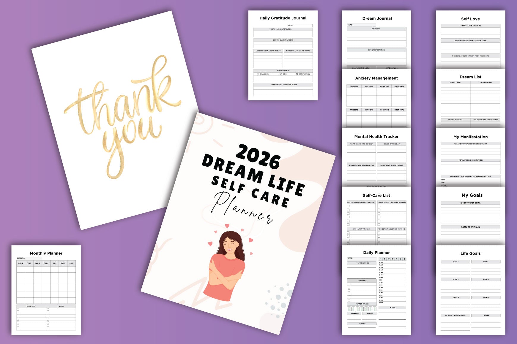 Dream Life Self Care Planner