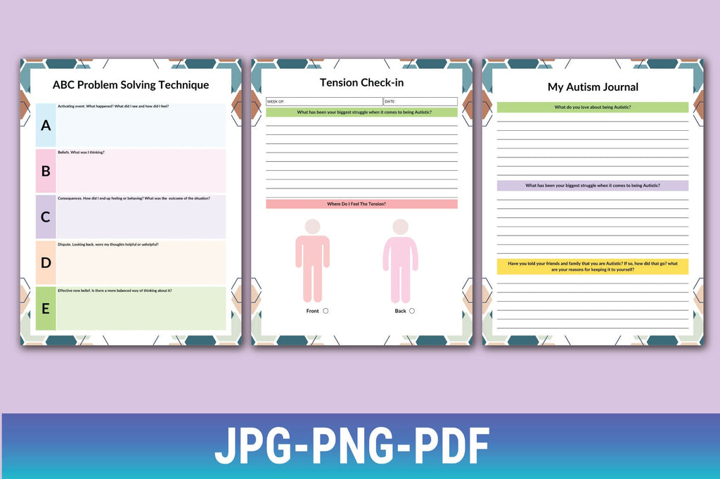 Autism Friendly Planner Daily Planning Pages