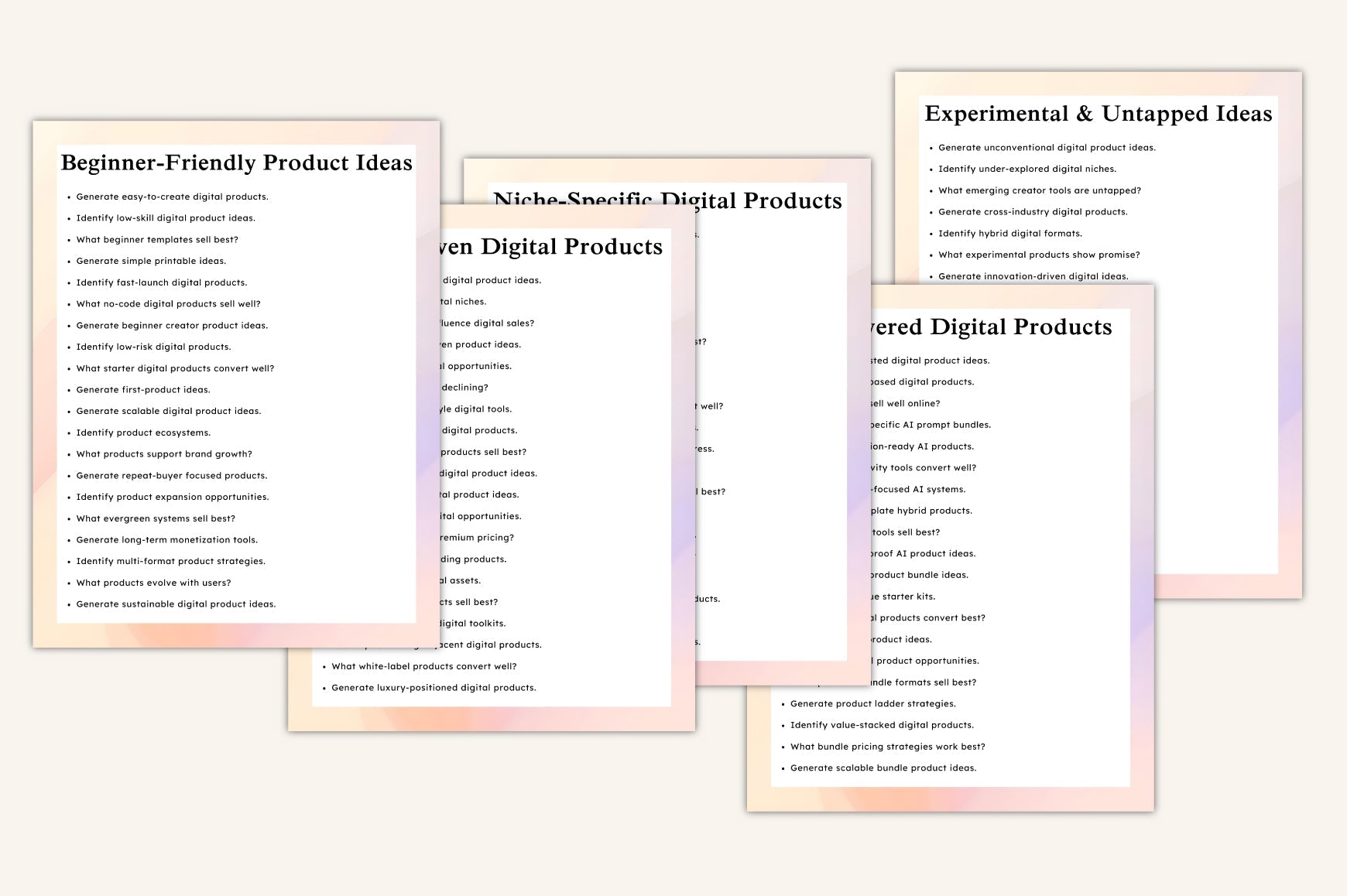 Etsy Product Idea Prompts