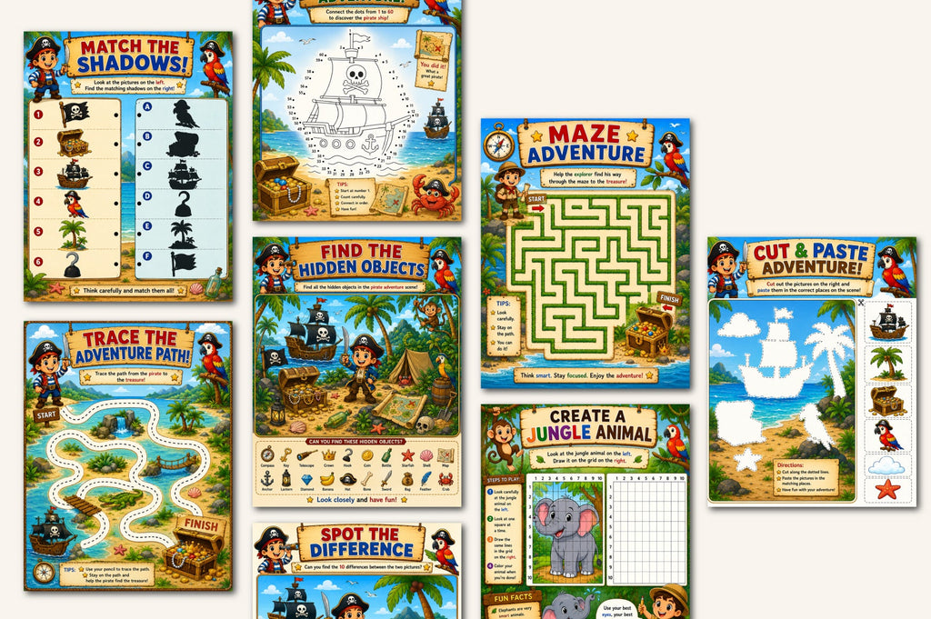 Kids Adventure Activity Book