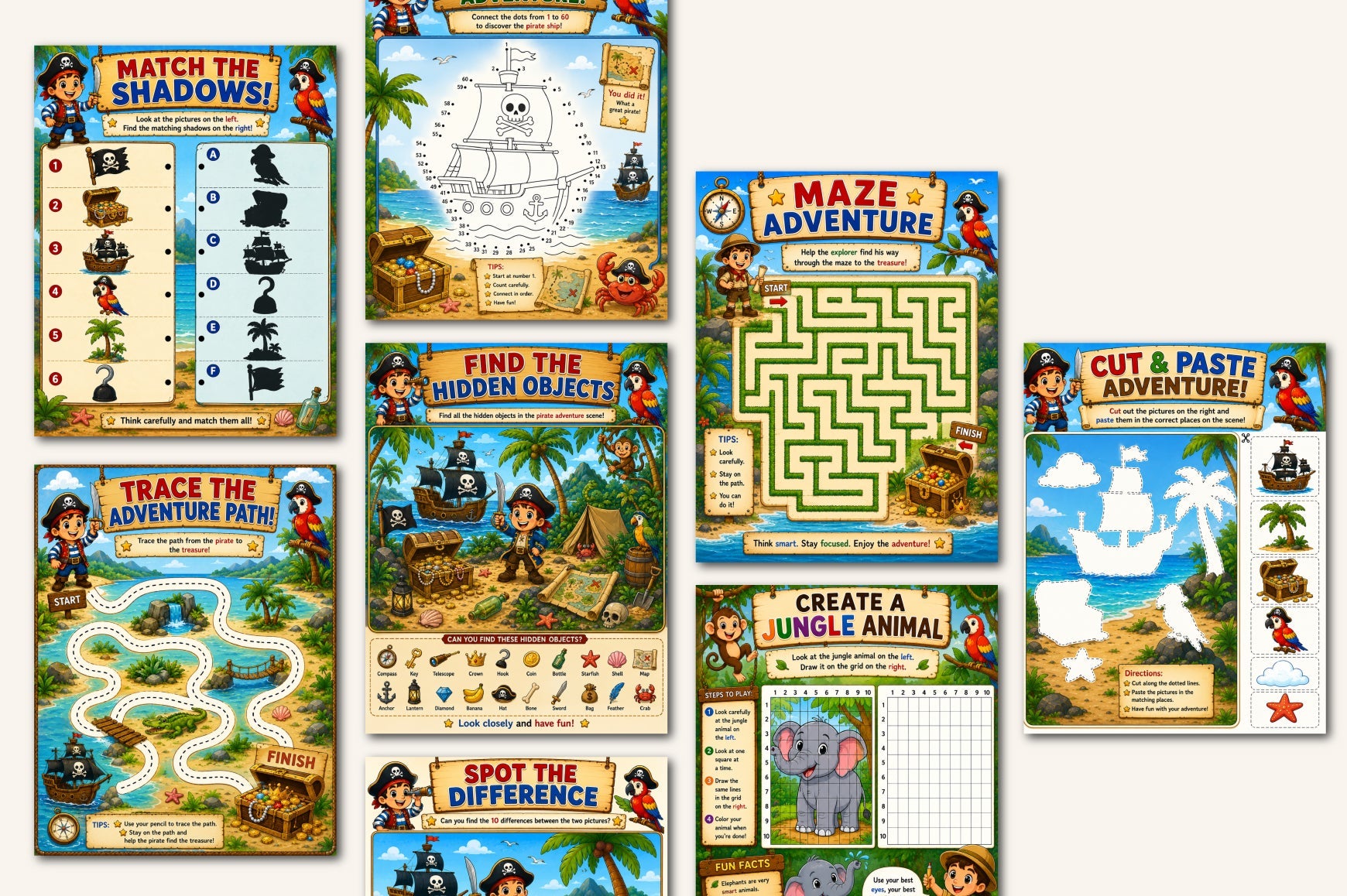 Kids Adventure Activity Book