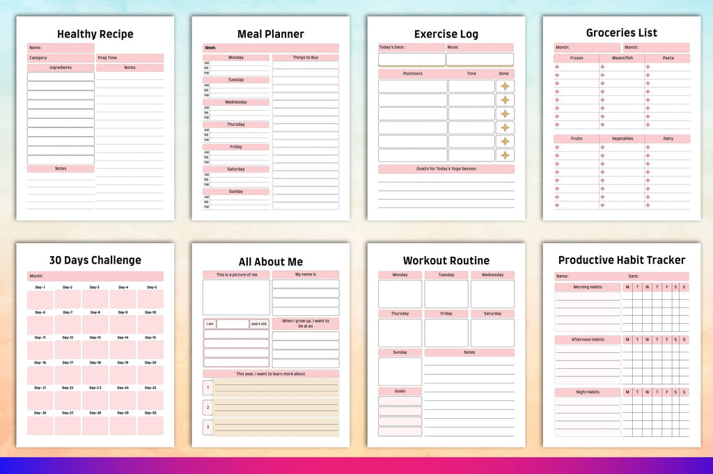 Fitness Planner for Effective Workout Tracking