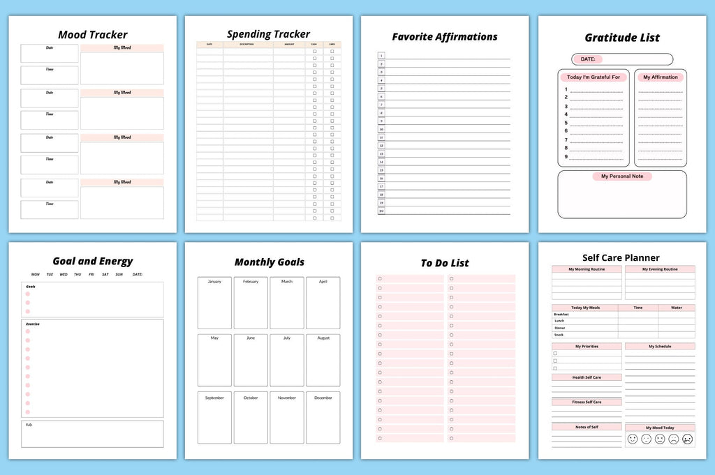 Self Care Gratitude Journal for Women