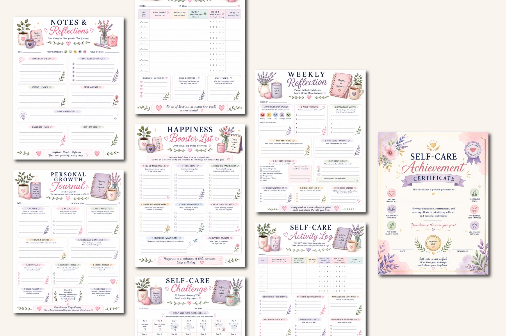 Daily Self Care Journal