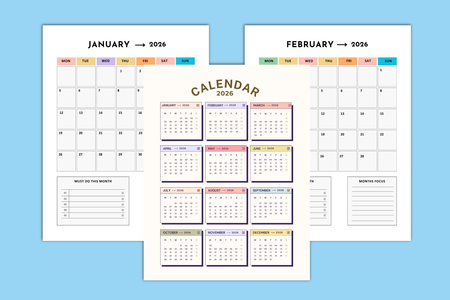 ADHD Adult Planner executive function worksheets and productivity tools