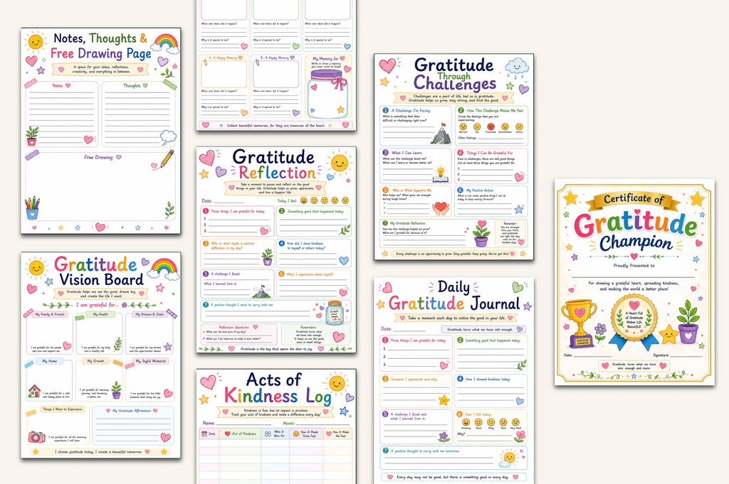 Gratitude For Kids Workbook