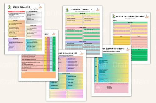 ADHD Cleaning Tips and Strategies decluttering checklist worksheets