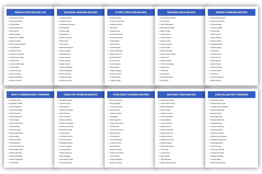 Creative Matrix Prompts
