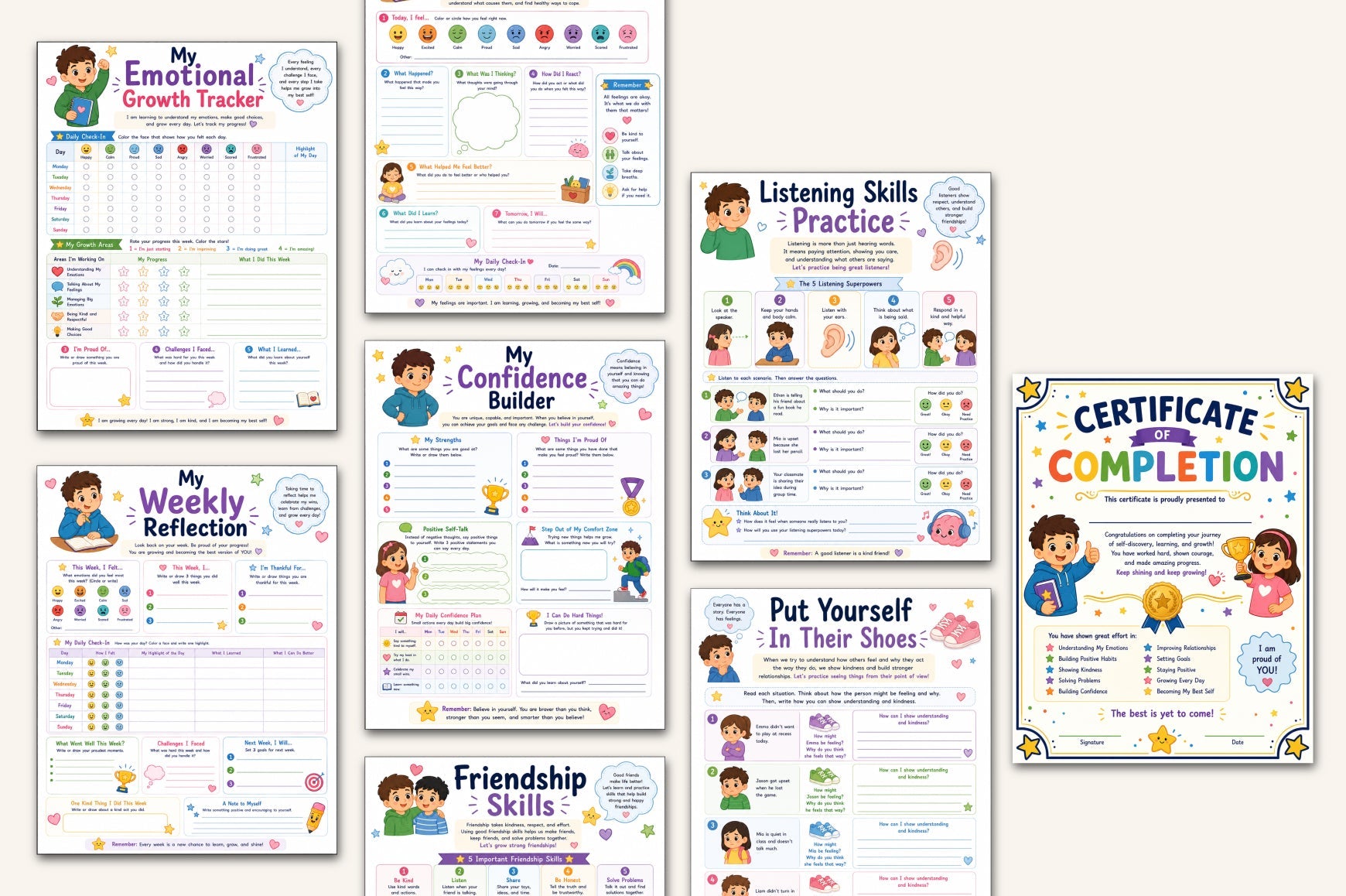 Emotional Intelligence For Kids Workbook