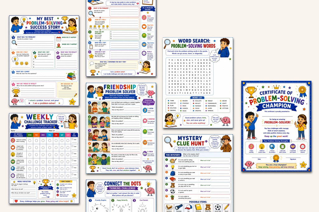 Problem Solving For Kids Workbook
