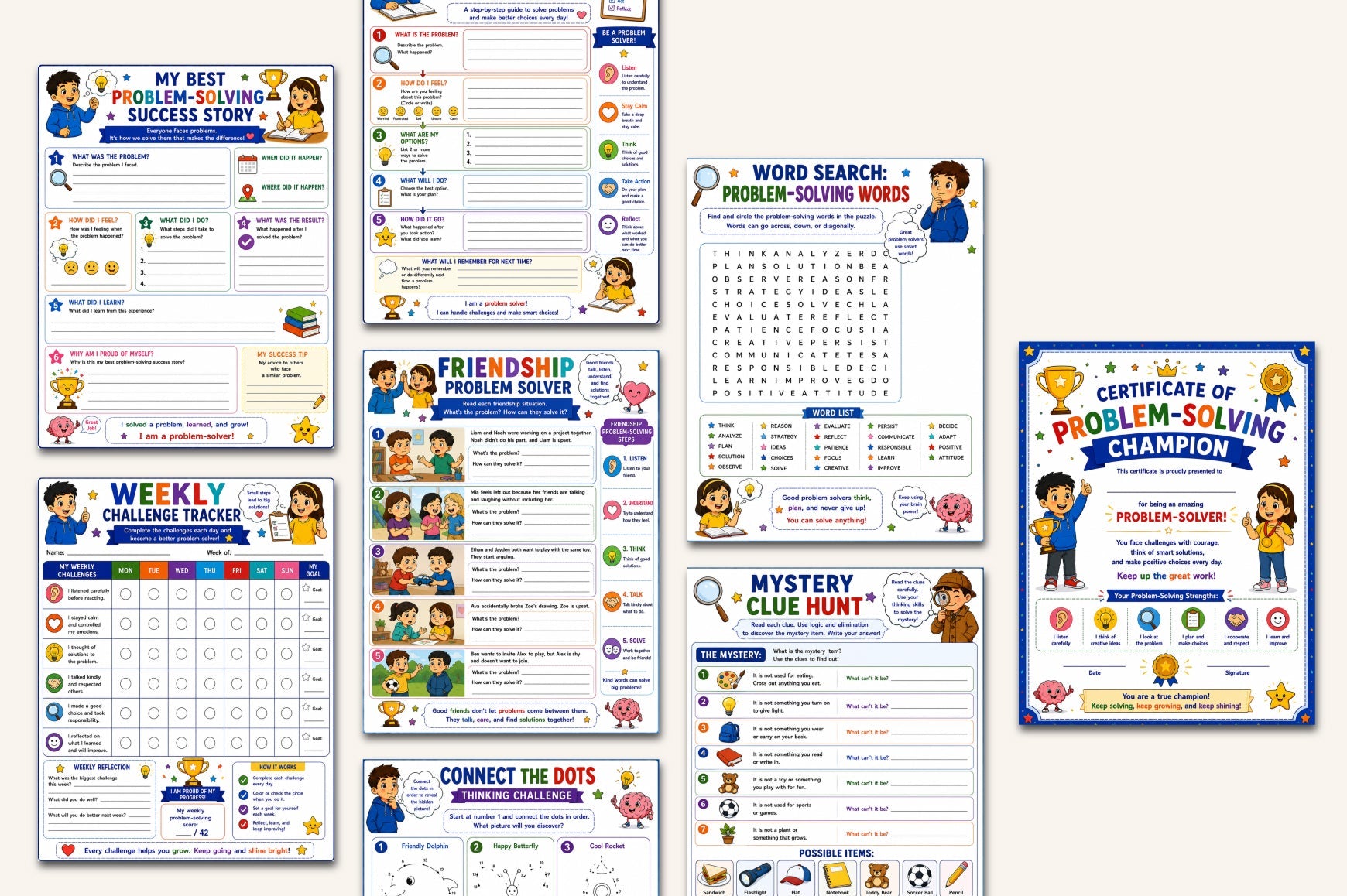 Problem Solving For Kids Workbook