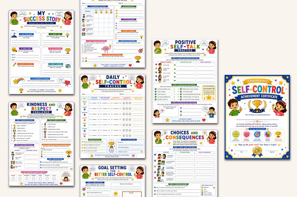 Self Control For Kids Workbook