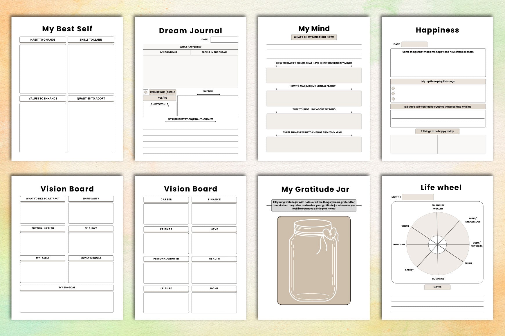 Vision Board Planner