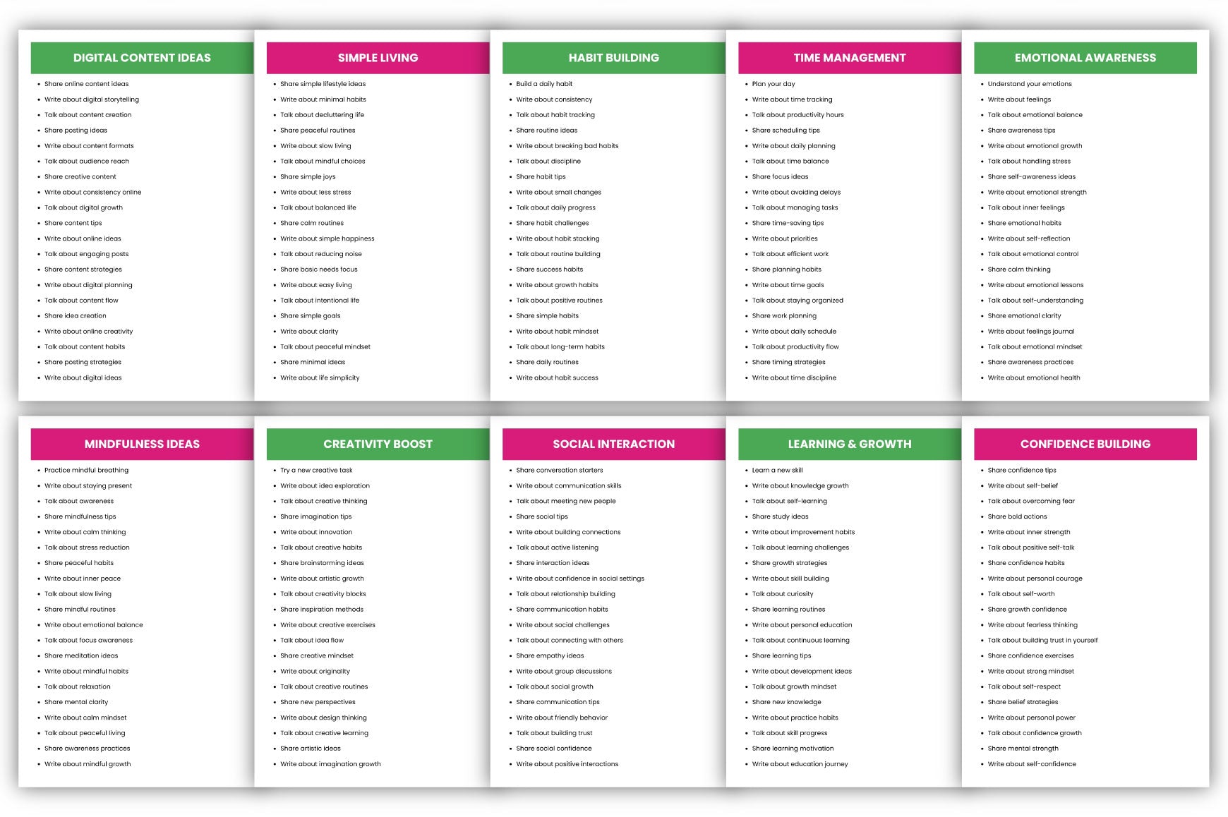 Blog Post Ideas and Prompts