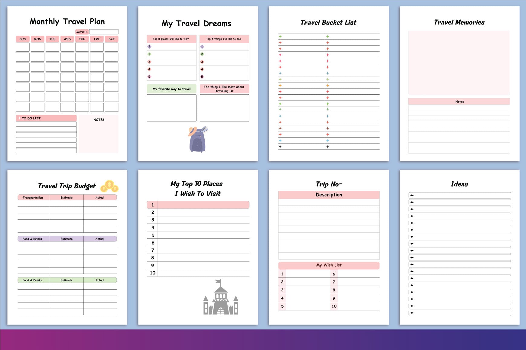 Travel Journal for Kids