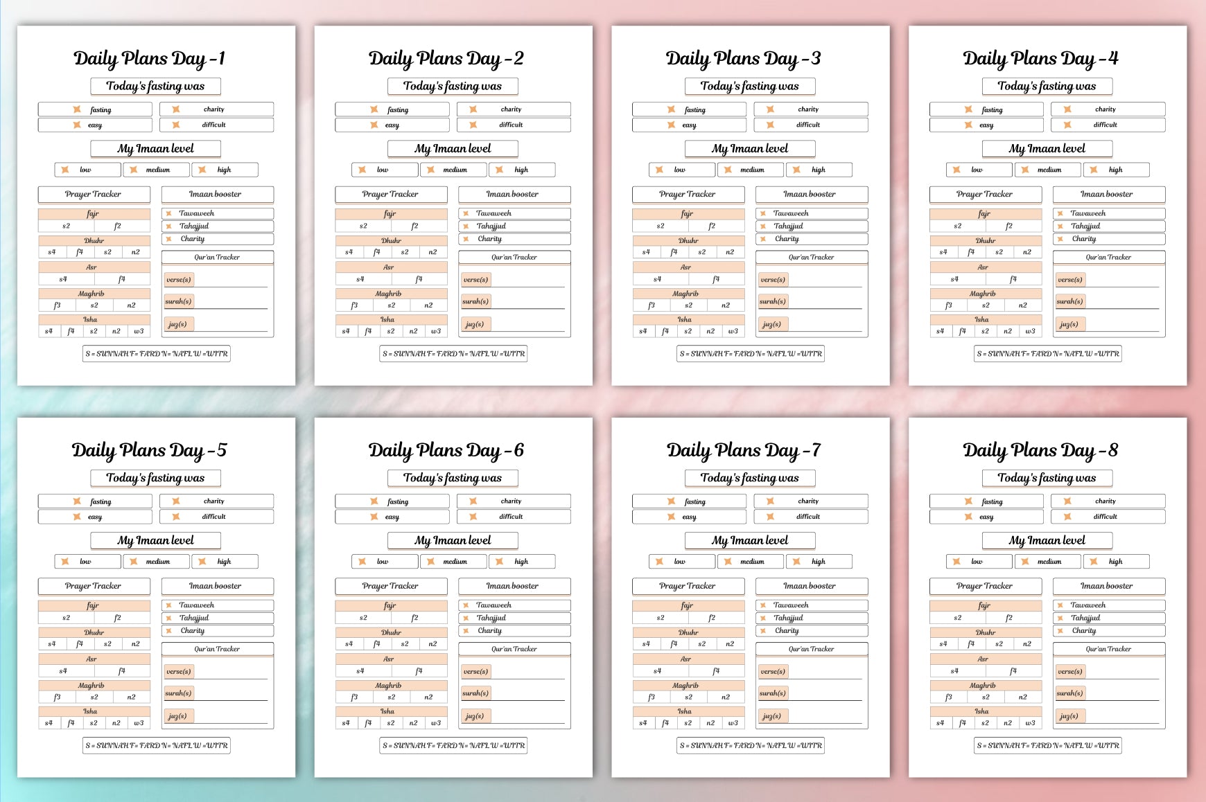 Ramadan Planner