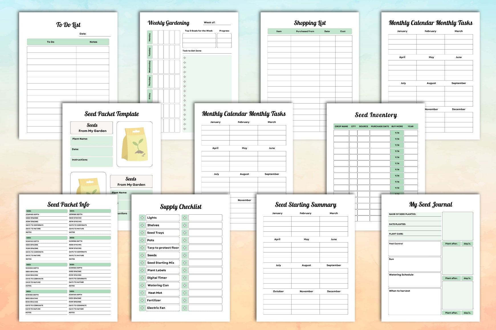 Seed Starting Planner Guide