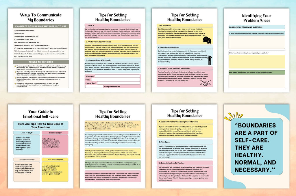 Boundaries Workbook for Personal Growth